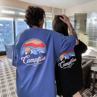 [M-8XL] Áo cặp đôi size lớn nam nữ áo thun cặp đôi nam nữ phong cách Hồng Kông phối đồ lớp