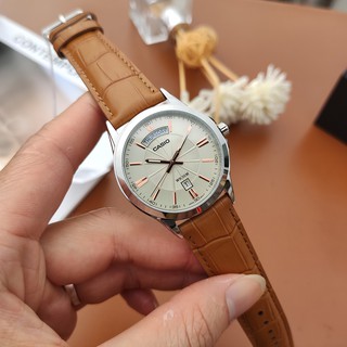 Đồng hồ nam Casio MTP-1381L-9A Dây da Chính hãng Casio