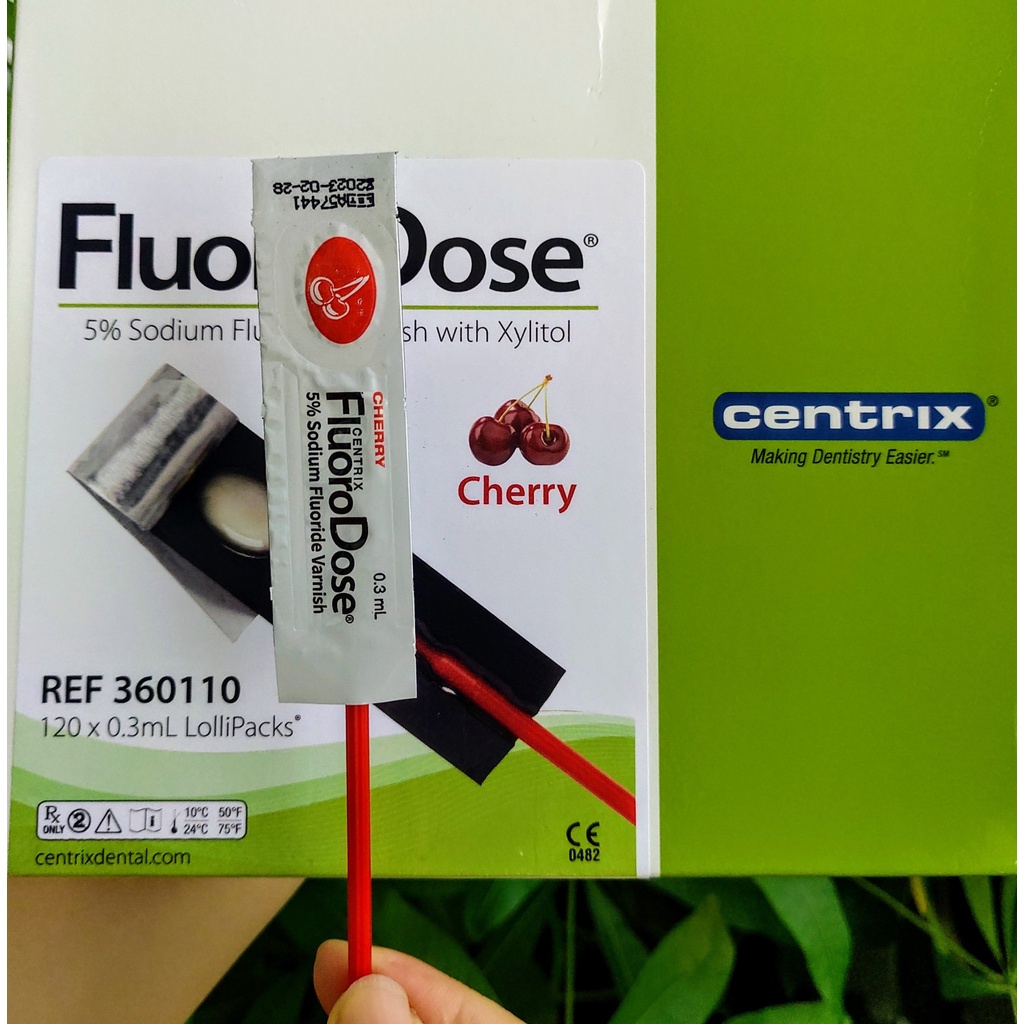 Vecni flour chống sâu răng FluoroDose CENTRIX từ Mỹ cho bé, tuýp 0.3ml