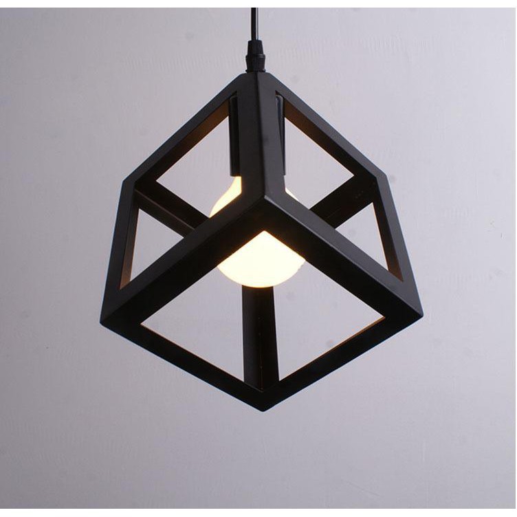 ĐÈN THẢ KHỐI LẬP PHƯƠNG TRANG TRÍ TRẦN SIÊU ĐẸP( GIÁ/1SP)+BÓNG LED EDISON