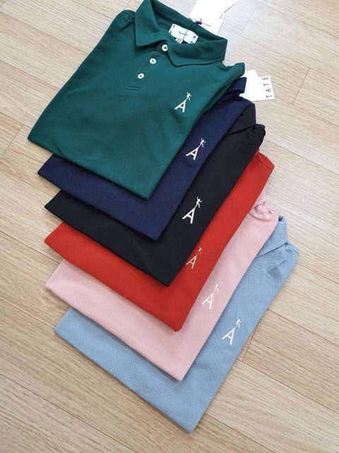 Áo polo nam Tate logo ngực chữ A
