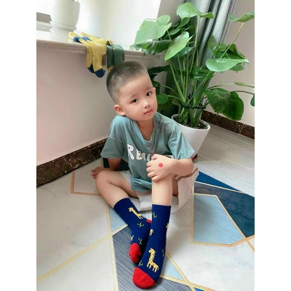 Tất vớ cao cổ hình thú động vật ngộ nghĩnh cho bé trai bé gái từ 1 2 3  4 5 6 7 8 9 10 11 12 tuổi