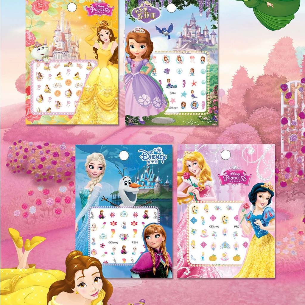 Hình Dán Móng Tay Nhân Vật Hoạt Hình Dễ Thương Chống Thấm Nước Cho Bé