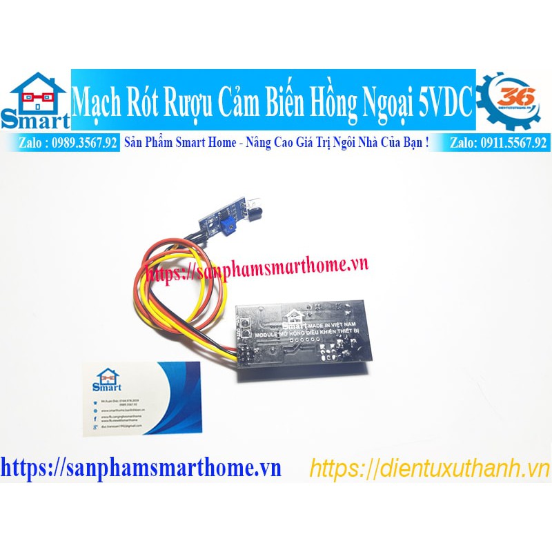 Mạch rót rươu, rót rước 5v