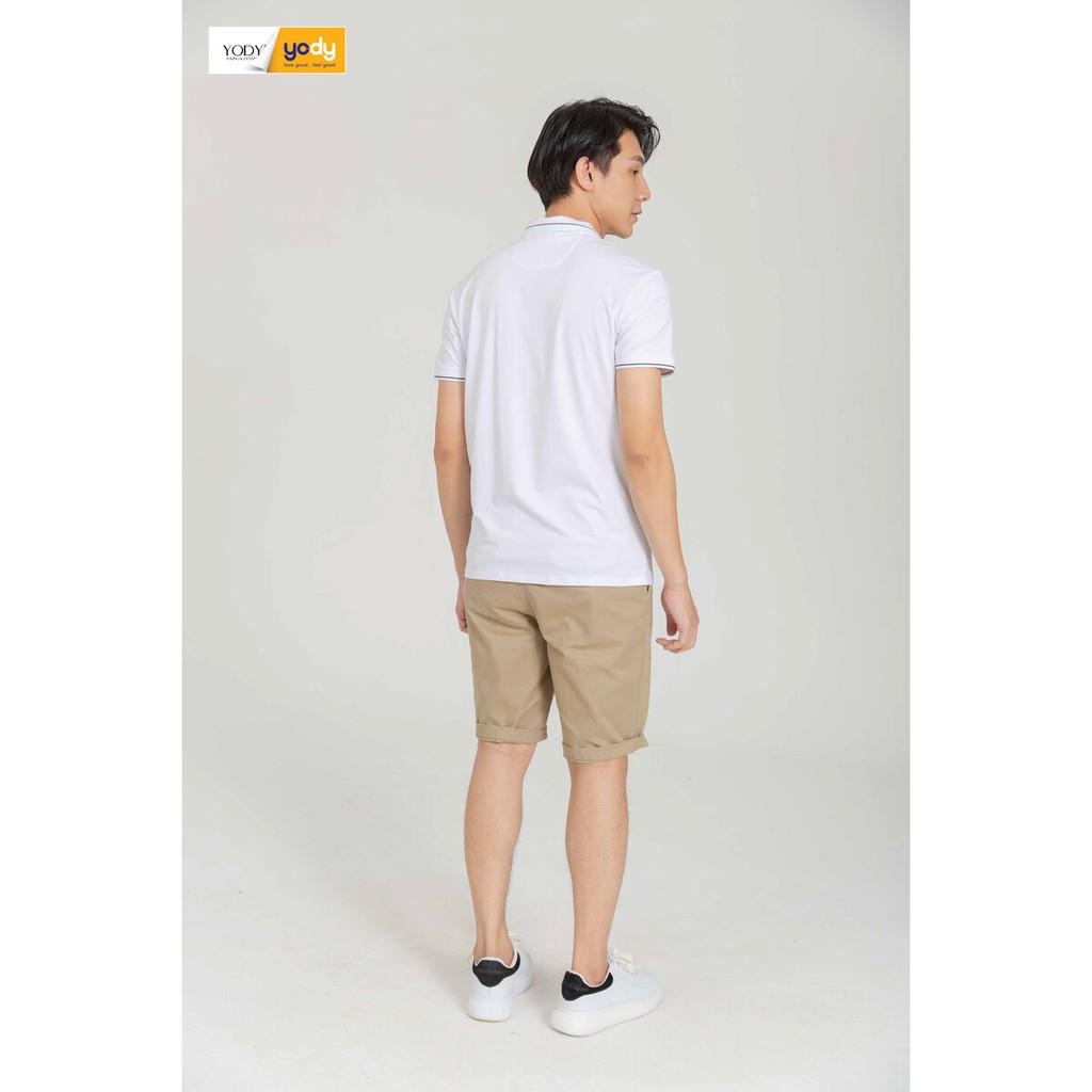Áo polo nam Pima kẻ viền YODY áo thun lạnh co dãn đàn hồi thấm hút tốt - APM3013 | BigBuy360 - bigbuy360.vn