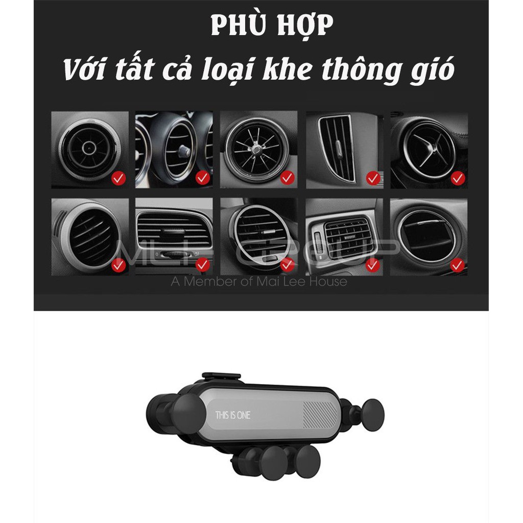 Giá Đỡ, Kẹp Điện Thoại Khe Thông Gió Trên Xe Ô Tô/ Xe Hơi This is One MLH