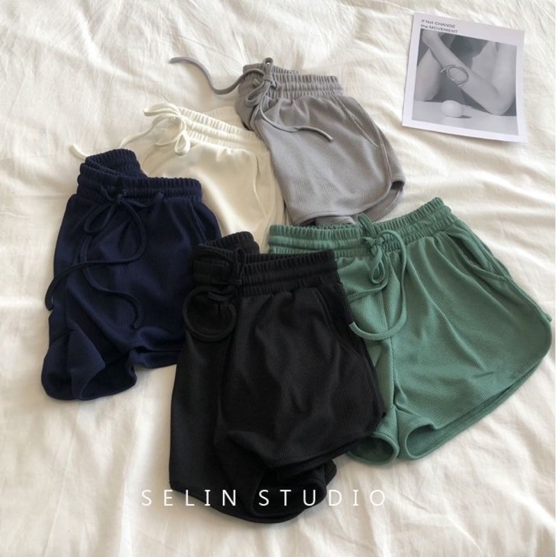 Quần Short Thể Thao Màu Sắc Đơn Giản Thời Trang Hàn Quốc