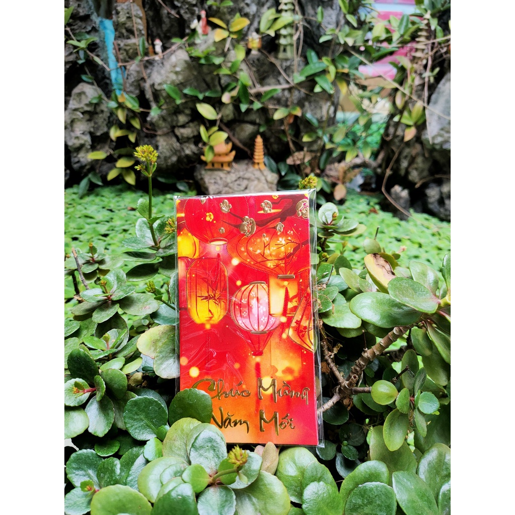 Túi 6 phong bao lì xì đỏ chúc mừng năm mới
