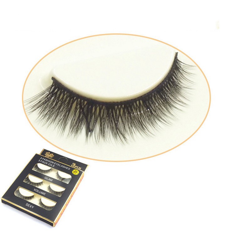 Set 3 Cặp Lông Mi Giả Mềm Mại Nối Mi SKONHED