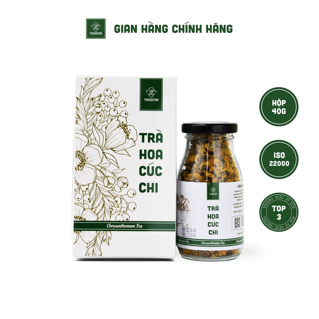 Set Trà Hoa Nhài, Hoa Cúc Chi, Long Nhãn THEGIOITRA- THẾ GIỚI TRÀ sấy lạnh tại Việt Nam theo công nghệ hiện đại