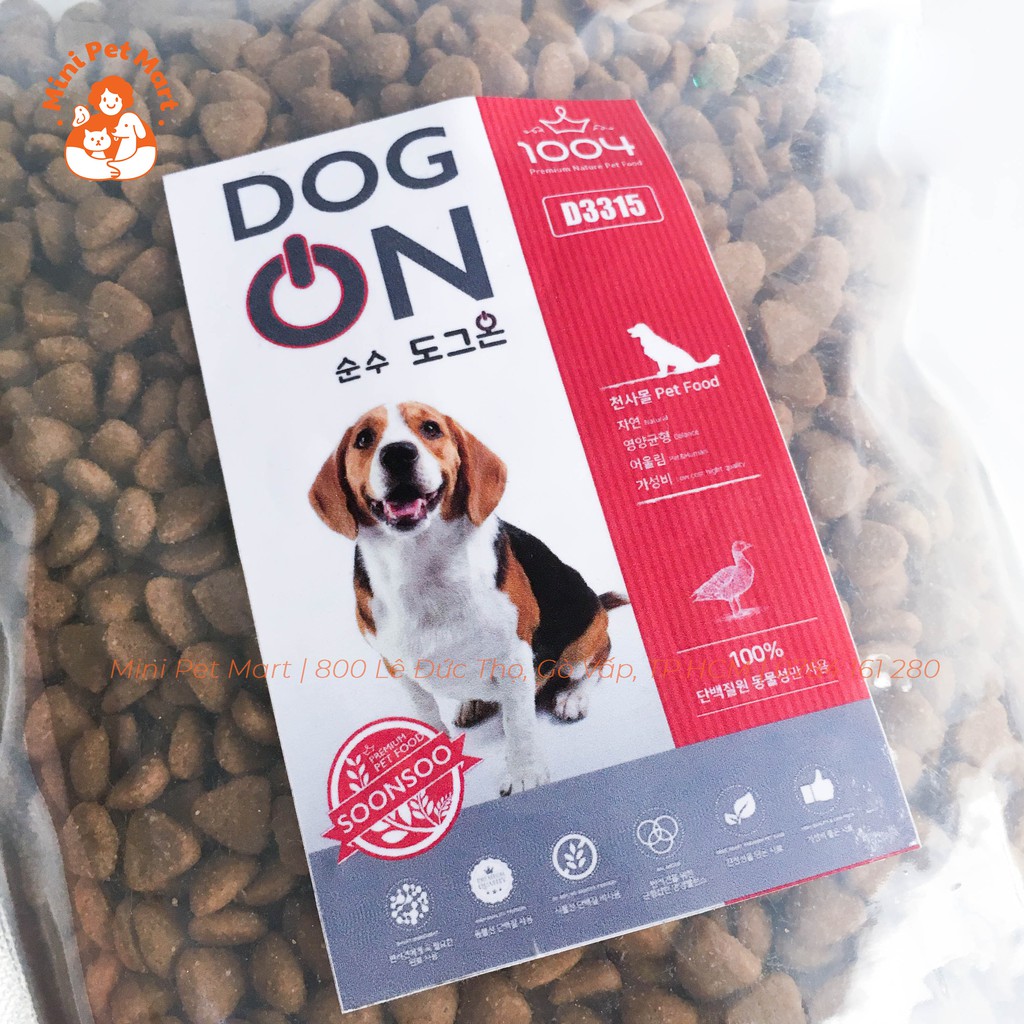 [500g] Thức ăn hạt cho chó con và chó lớn DOG ON 500g