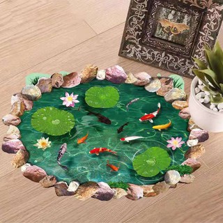 Khahanhcmdecal dán tường hình hồ cá- lucy259- lucy259