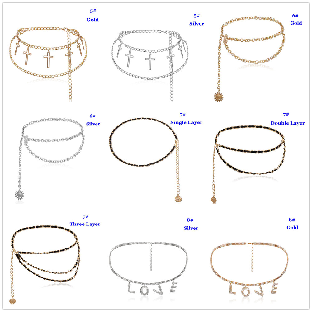 Thắt lưng dạng chuỗi xích phong cách bohemian sành điệu