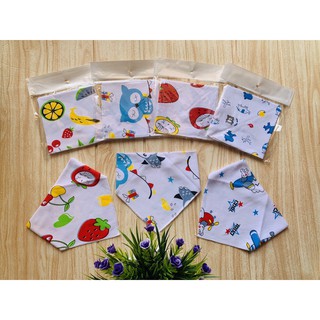 Combo 50 yếm tăm giá chất cotton cho bé