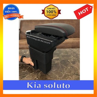 Hộp tỳ tay SOLUTO cao cấp tích hợp 7 cổng sạc USB - Bảo hành 12 tháng