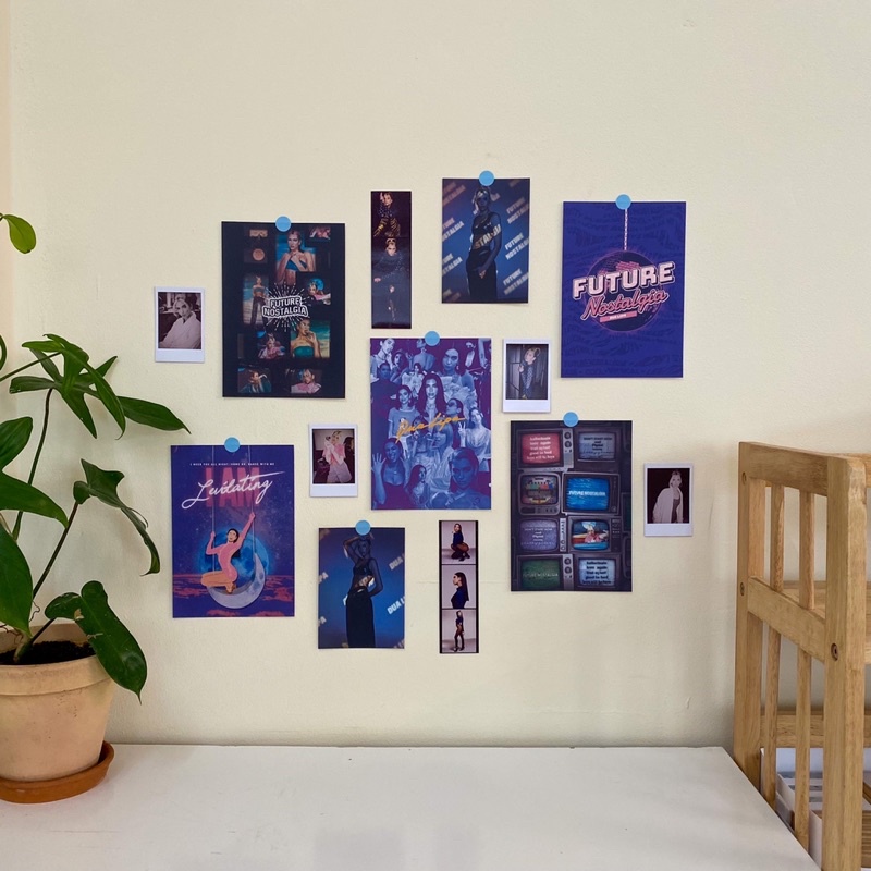 Bộ poster trang trí tường Smile More decor theo album Future Nostalgia của Dua Lipa