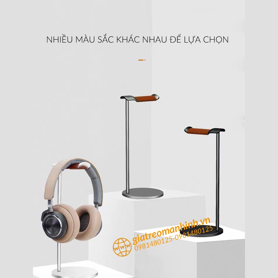 Giá Đỡ Tai Nghe Cao Cấp Crossline - Thiết Kế Full Kim Loại , Đệm Tai Nghe Chất Liệu Da Cao Cấp