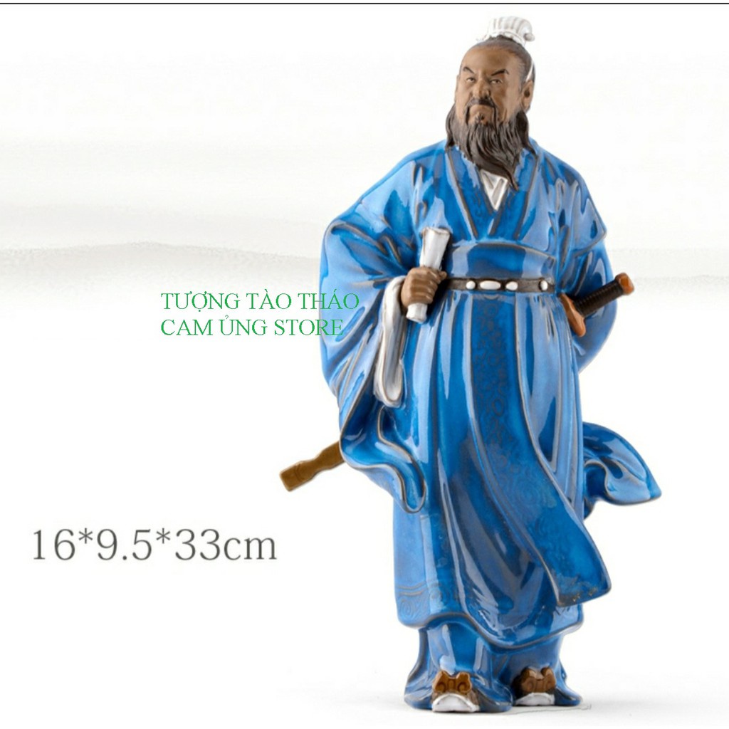 TƯỢNG GỐM TÀO THÁO GỐM PHẬT SƠN- TƯỢNG TAM QUỐC CỠ LỚN