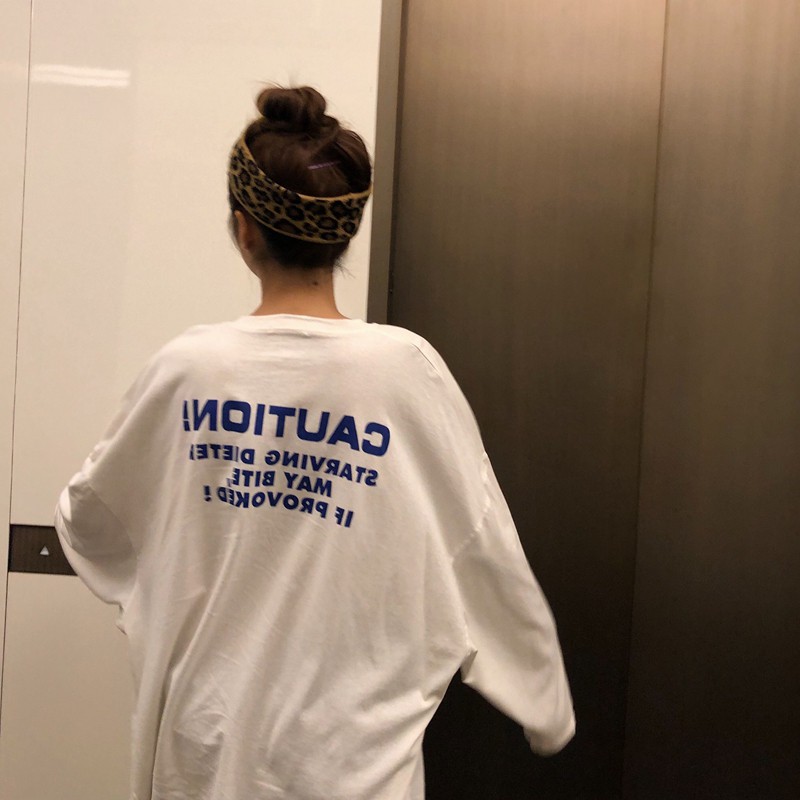 A254 ÁO THU ĐÔNG ULZZANG CAUTION.