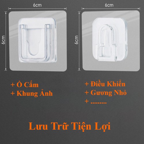 Móc Treo Nhà Bếp Tiện Lợi Trong Suốt Đa Năng Tiện Lợi, Móc Gài Tiện Lợi