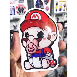 Sticker4Bike - Sticker Phản Quang Siêu Đẹp Mario Baby