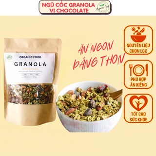 Ngũ Cốc Granola giảm cân vị Matcha không đường Organic ngũ cốc ăn kiêng dành cho người giảm cân