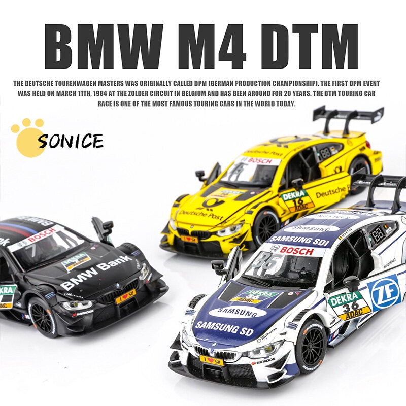 Mô Hình Xe Đua BMW M4 DTM Tỉ Lệ 1:32 Có Đèn Và Âm Thanh