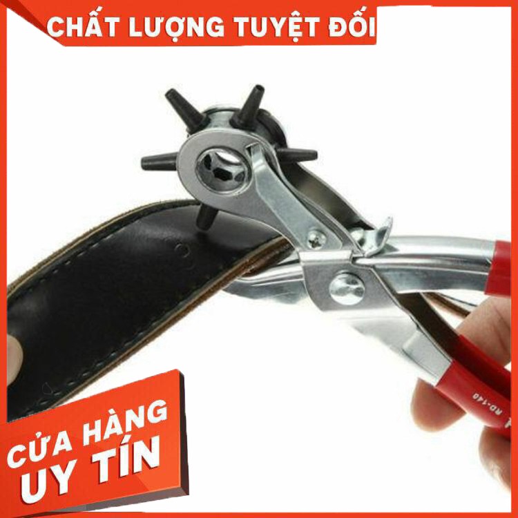 HÀNG NHẬP KHẨU - Kiềm bấm lỗ, Kìm bấm lỗ thắt lưng, dây nịt, đồ da chuyên dụng 6 size - Hàng Nhập Khẩu GIÁ NỘI ĐỊA