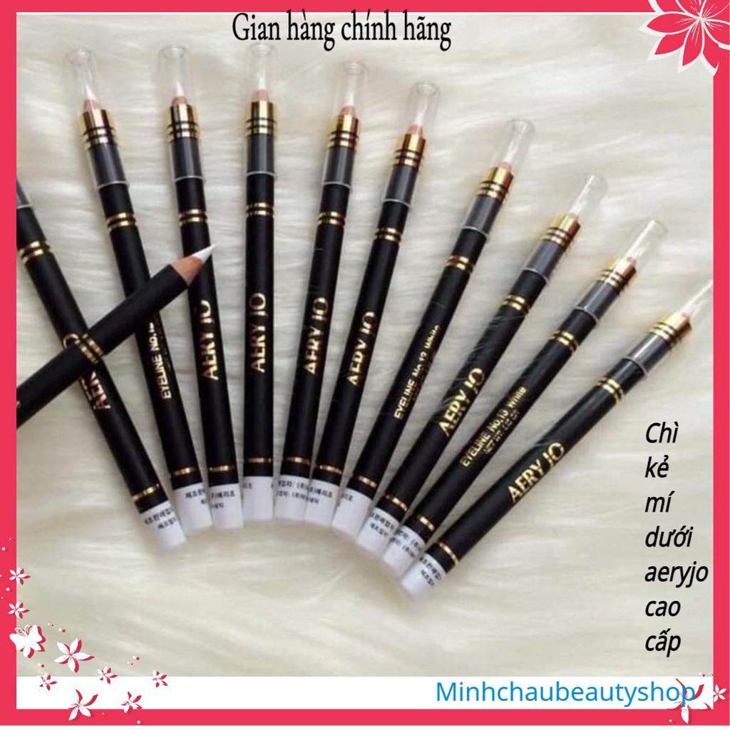 CHÌ TRẮNG AERYJO/ CHì kẻ mắt tạo đường viền mí mắt đều màu, mịn màng và tự nhiên suốt nhiều giờ