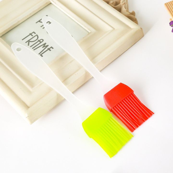 Chổi quét dầu silicon làm bánh nấu ăn cán dài tiện lợi chịu nhiệt