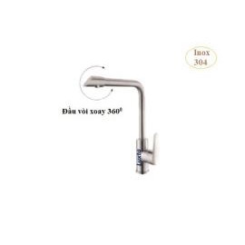 Vòi rửa chén nóng lạnh âm chậu inox 304 Luxta L3219XS