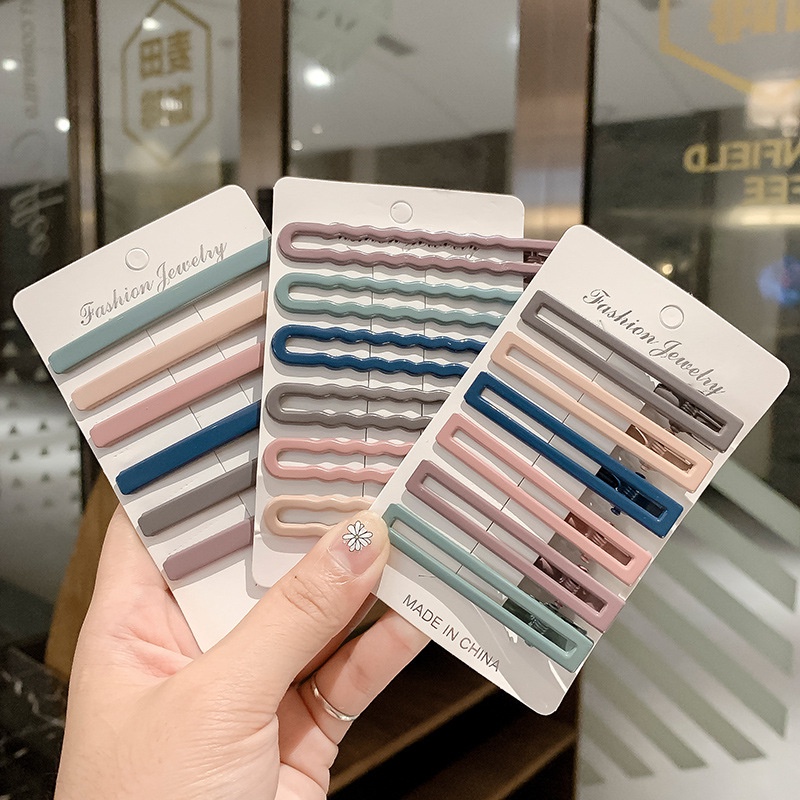 Kẹp Tóc Nữ Thiết Kế Nhiều Kiểu Đơn Giản Nhiều Màu Sắc