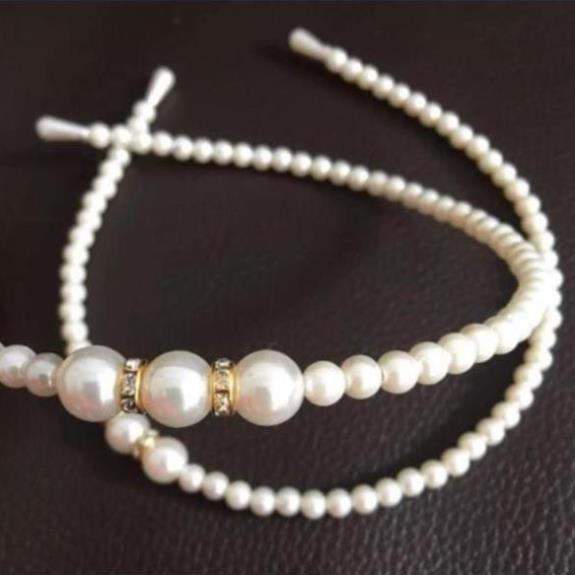 Bờm tiểu thư đính hạt sang chảnh, xược tóc (hình thật) LOẠI 3 HẠT TO