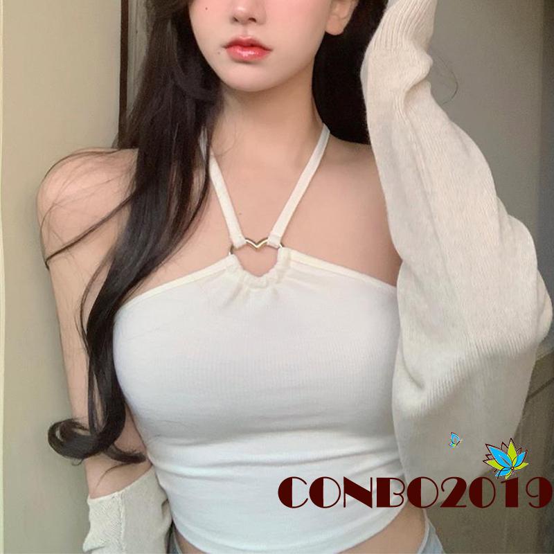 Áo Tank Top Hai Dây Thiết Kế Quyến Rũ Cho Nữ