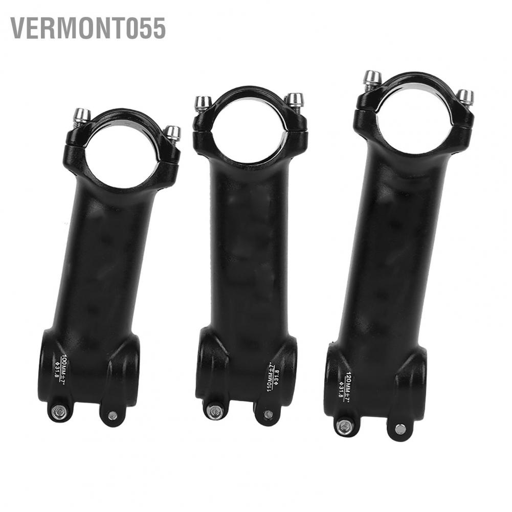 Vermont055 Aluminium Alloy High Strength Black Simple Generous Safer Riding Road Bike Stem Mountain Bicycle Cycling Accessory