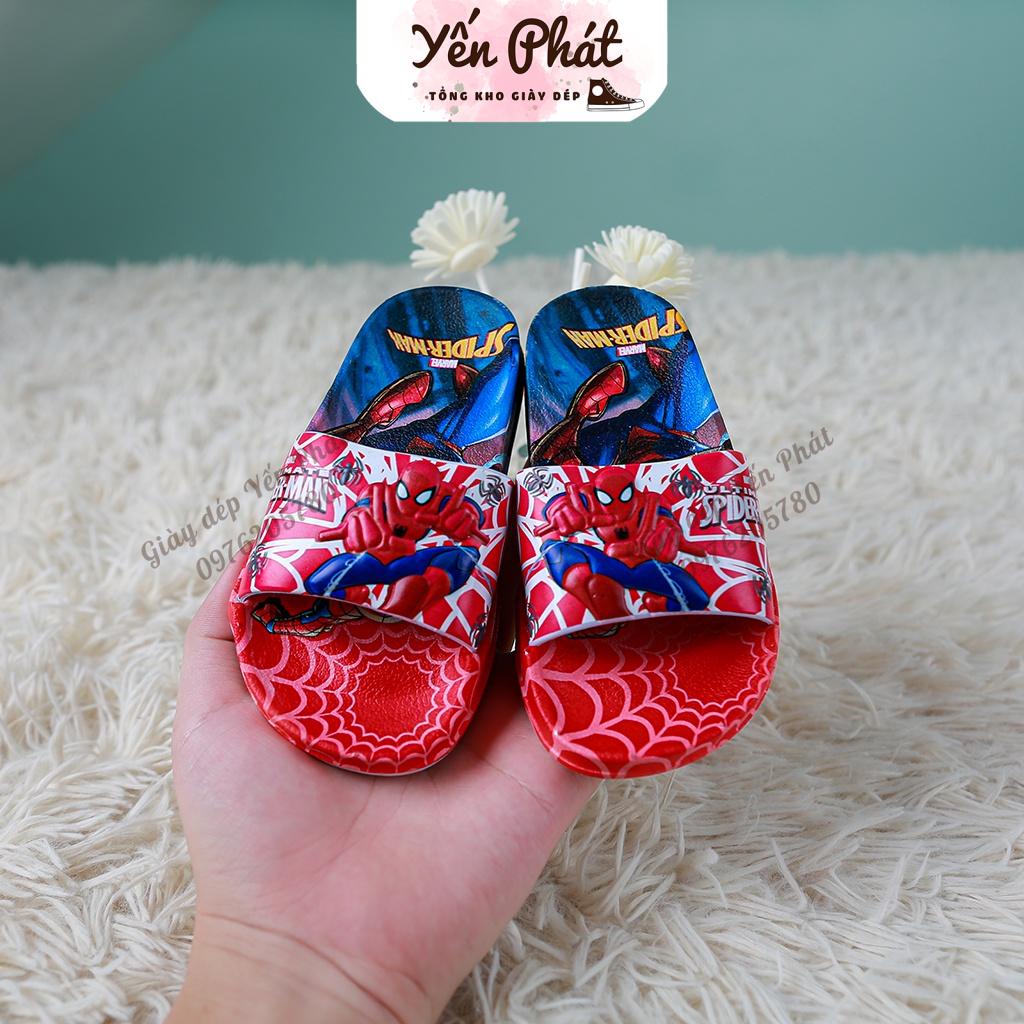 [Ảnh thật] Dép Bé Trai Hình Siêu Nhân Nhện Đủ Size 26-35 (Bé 2-8-9 Tuổi)