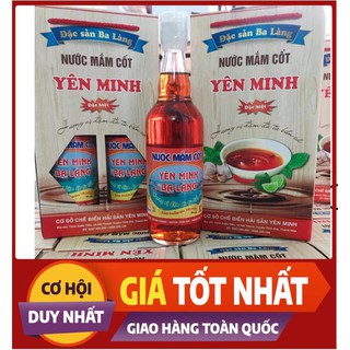 [Quà TẾT]Nước mắm cốt chai 500ml đặc biệt Ba Làng, Thanh Hoá 45 độ đạm