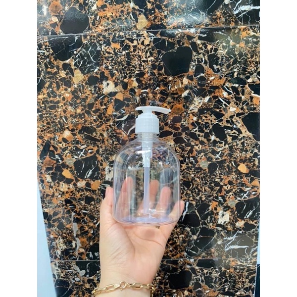 Bình nhựa có vòi nhấn 500ml