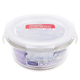 Hộp bảo quản thủy tinh hình tròn 380ml locknlock-llg821-ø100x65mm - hapos
