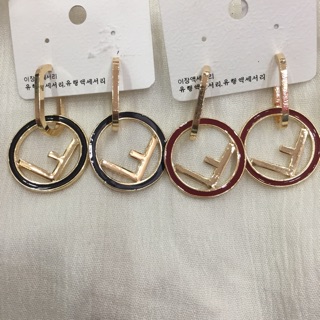 Bông Tai Hiệu Khoen Tròn Tòn Ten