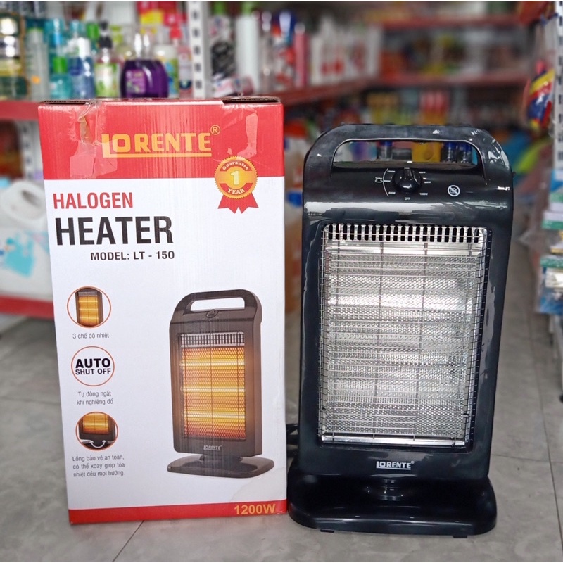 ĐÈN SƯỞI LORENTE 3 BÓNG MODEL:LT-150,MÁY SƯỞI ẤM MÙA ĐÔNG 1200W CHÍNH HÃNG,CỰC AN TOÀN TIỆN LỢI