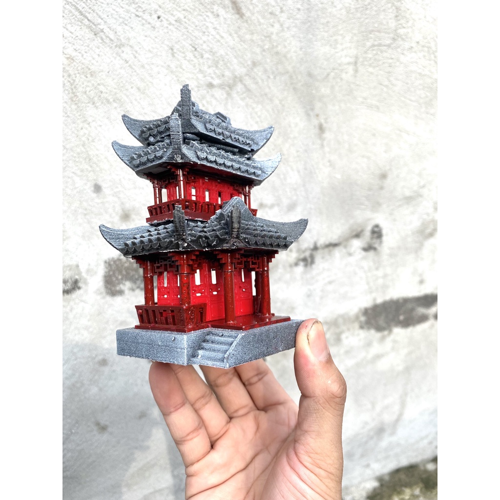 Tiểu cảnh nhà 2 tầng size to, phụ kiện trang trí, bể cá, thuỷ sinh, sân vườn, hòn non bộ