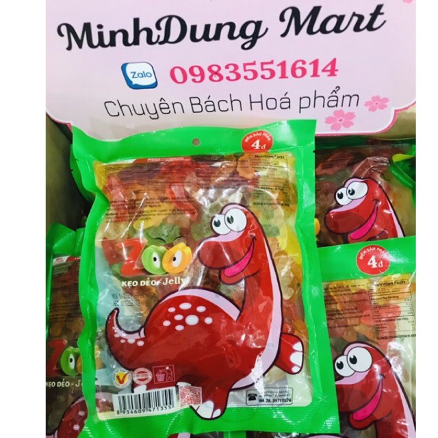 Kẹo dẻo Jelly chip Zoo Bibica gói 500g