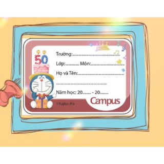 Nhãn Vở Campus NT-D5A-12 Doraemon