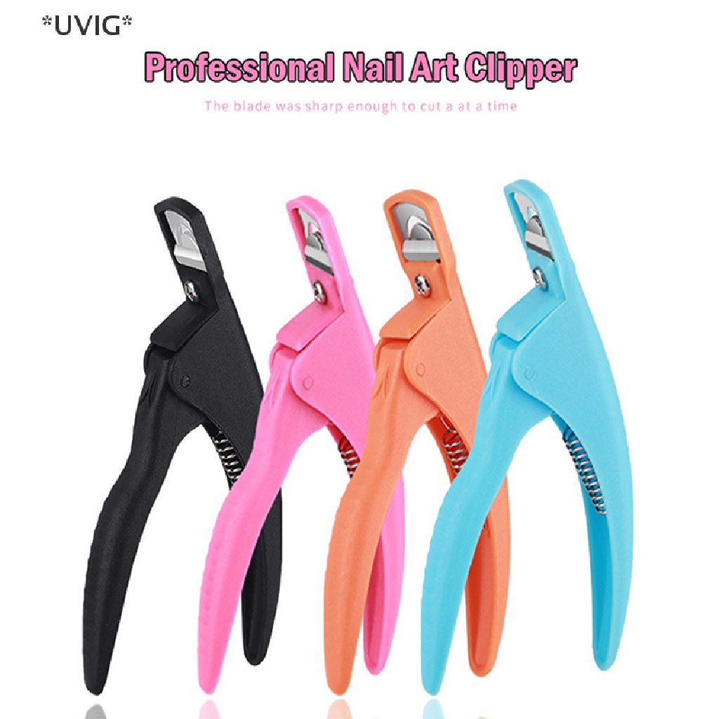 [[UVIG]] 1Pc Nail Art Clipper U word False Tips Edge Cutters Manicure Colorful Nail Tool [Hot Sell]