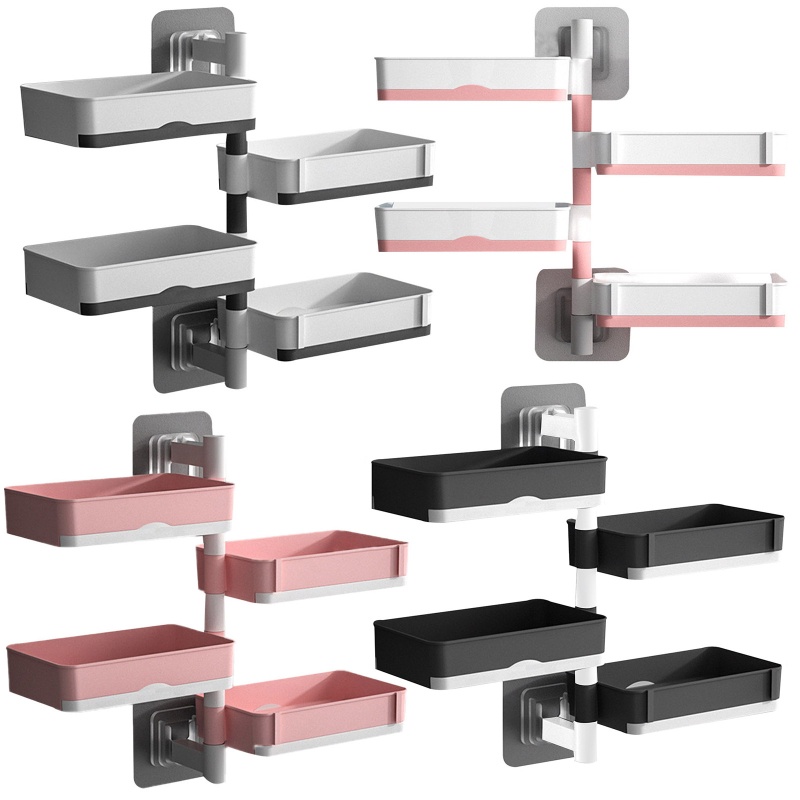 Giá Đỡ Xà Phòng 4 Tầng Gắn Tường Nhà Tắm Tiện Lợi