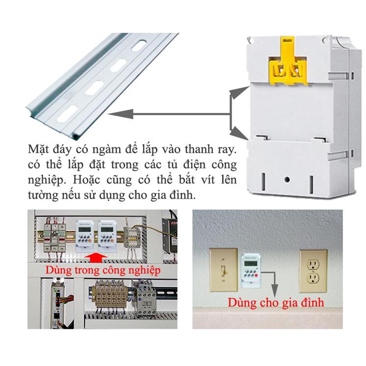 Công tắc hẹn giờ KG316 T-II, công suất 25A 17 chương trình 100%