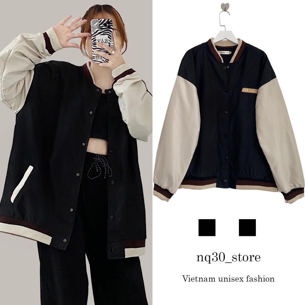 Áo Bomber Jacket WASNOT Chất Dù Nam Nữ Unisex