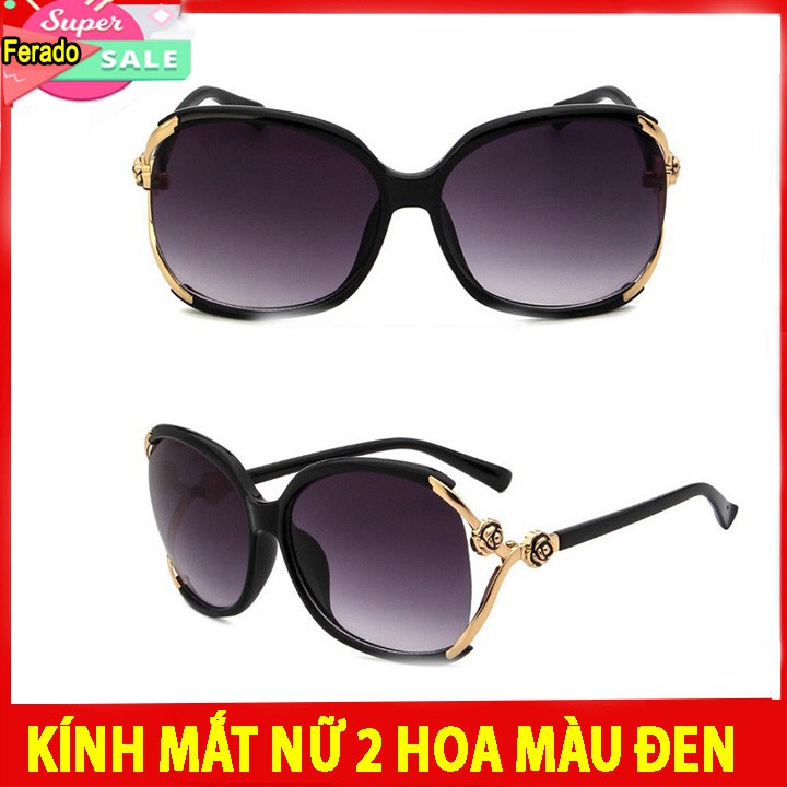 Kính mát nữ thời trang chống tia UV - Bảo hành 12 tháng - Đủ hộp đựng kính và khăn lụa