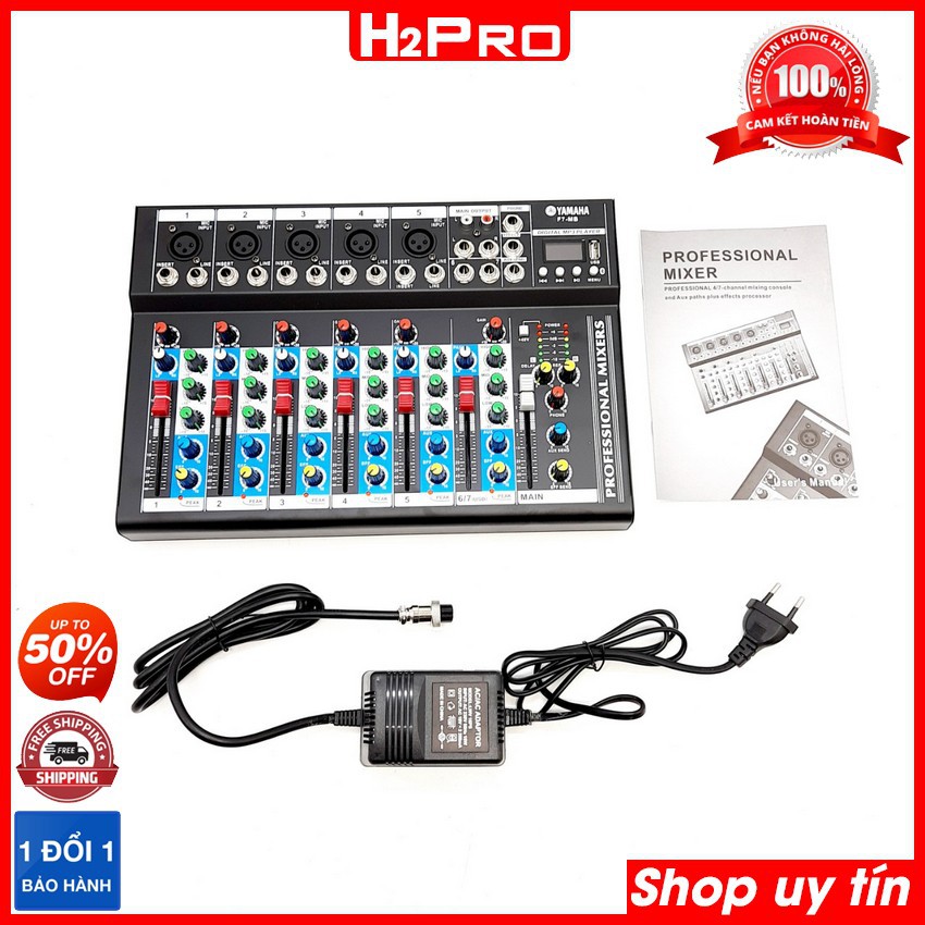 Mixer F7-MB có bluetooth, chất âm hay, Mixer karaoke chống hú tuyệt đối cho dàn nhạc gia đình